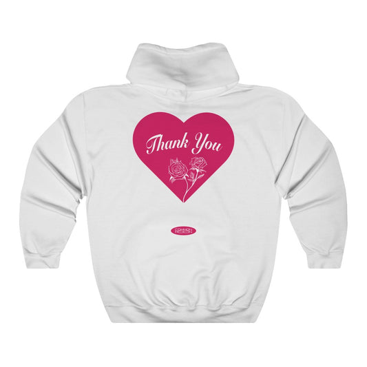 Thank You Rose Hoodie - White