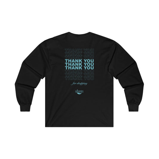 Thank You Long Sleeve - Black/Blue