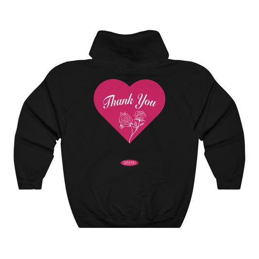 Thank You Rose Hoodie - Black