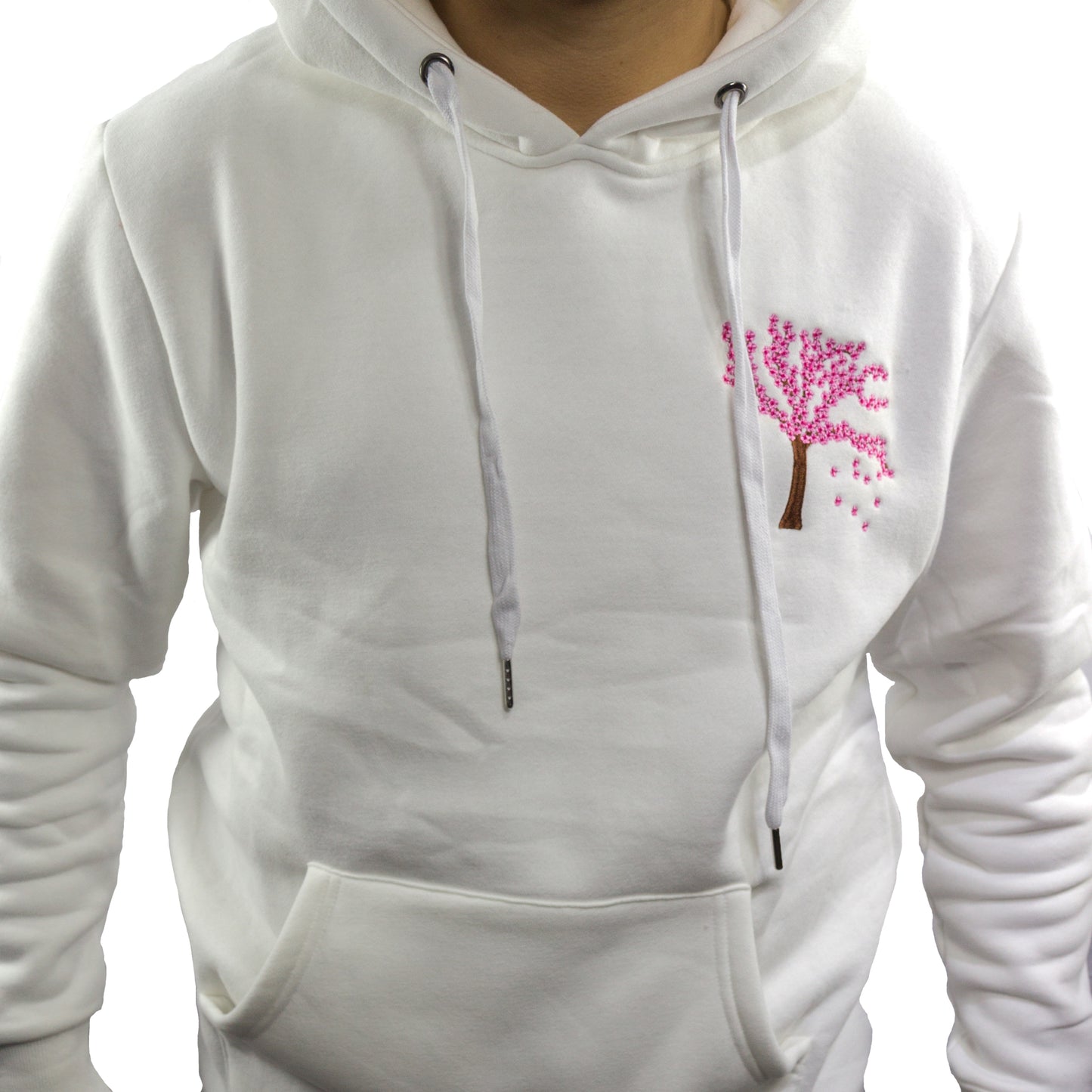 Cherry Blossom White Hoodie