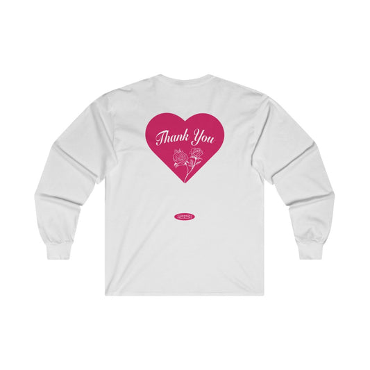 Thank You Rose Long Sleeve - White