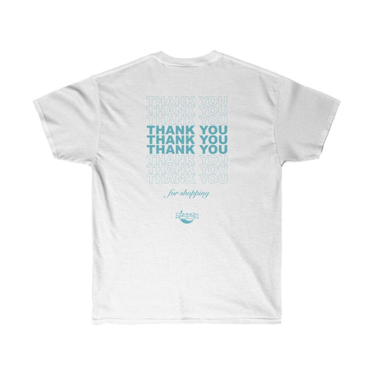 Thank You T-Shirt - White/Blue