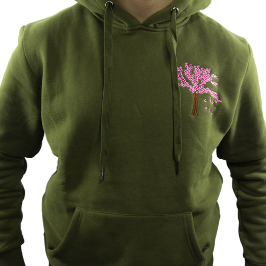Cherry Blossom Olive Hoodie