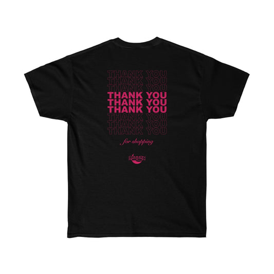 Thank You T-Shirt - Black/Rose